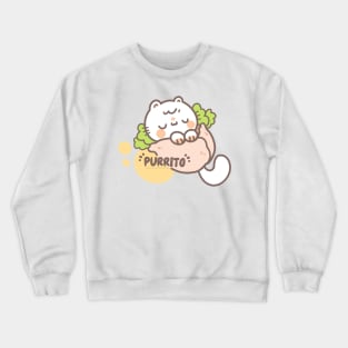 purrito cat Crewneck Sweatshirt